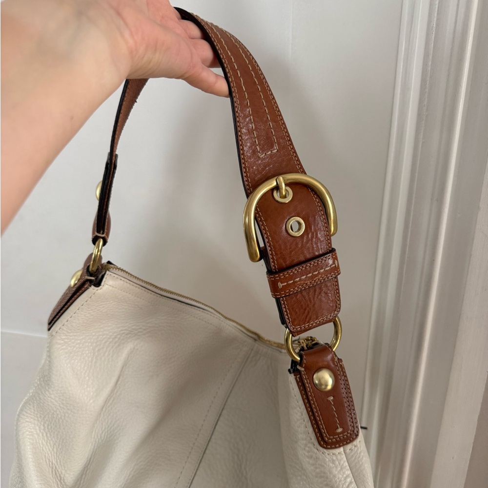Coach Vintage Tan Pebbled Leather Large Shoulder Hobo Bag 11839 - Picture 5 of 8